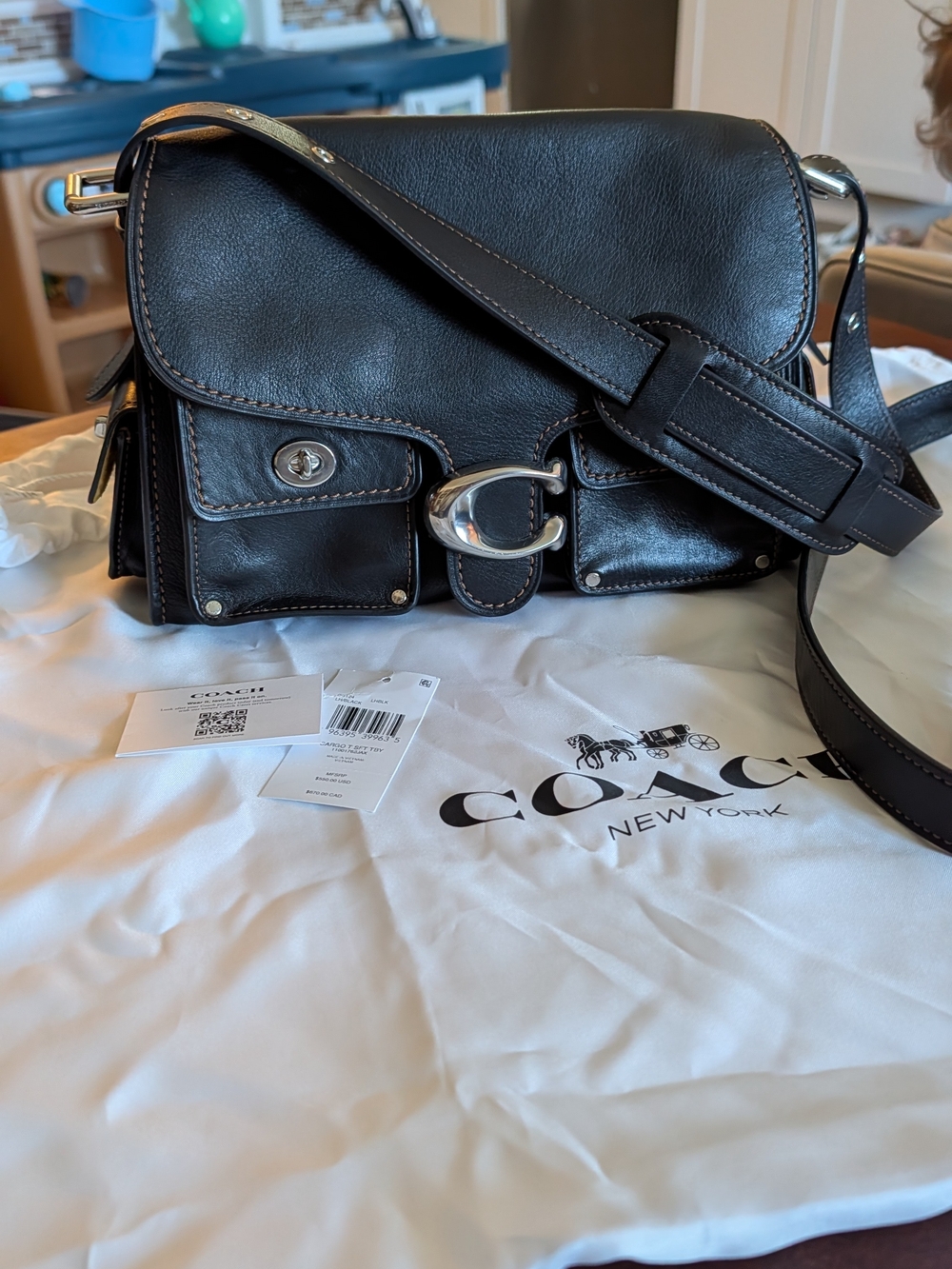 Coach Soft Tabby Cargo Black